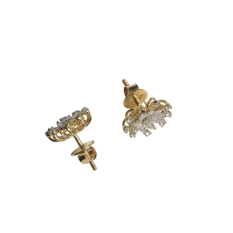 Marquise Wildflower Earrings — alternate view
