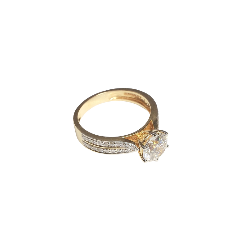 Celestial Split-Band 1.5ct Solitaire Ring — alternate view